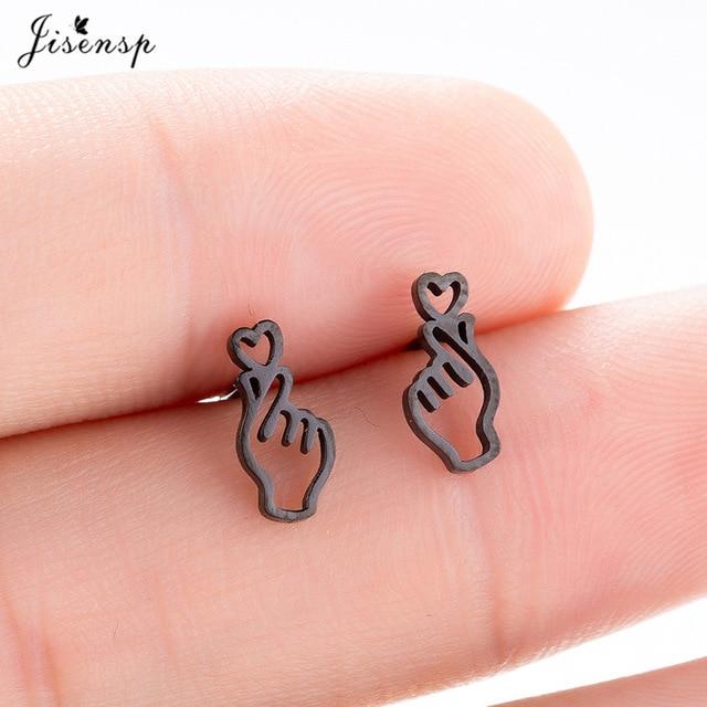 Jisensp Stainless Steel Ballet Earrings for Women Mickey Earing