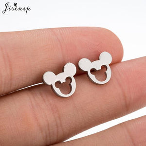 Jisensp Stainless Steel Ballet Earrings for Women Mickey Earing