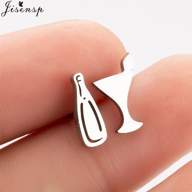 Jisensp Stainless Steel Ballet Earrings for Women Mickey Earing