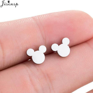 Jisensp Stainless Steel Ballet Earrings for Women Mickey Earing