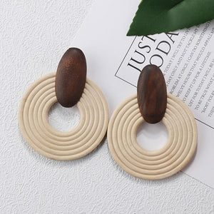 Multiple 27 Style Korea Handmade Wooden Straw Weave Rattan Vine Braid Drops