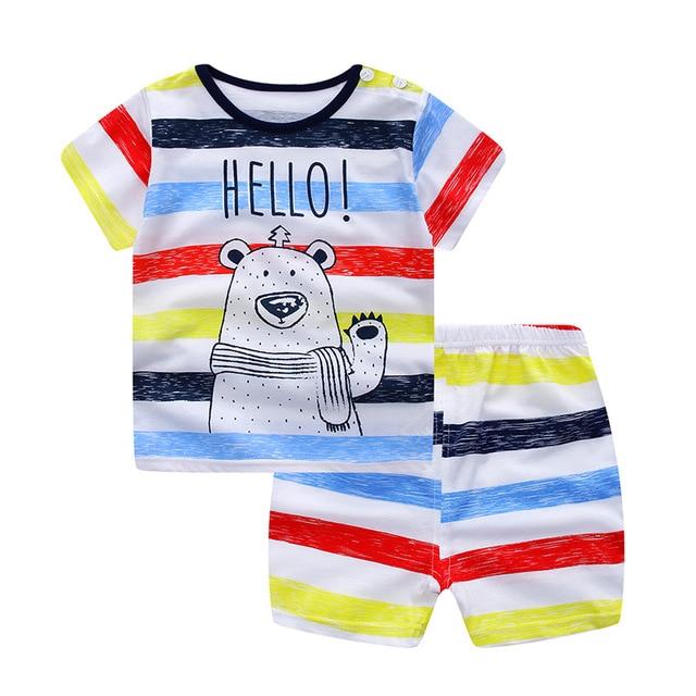 Newborn clothing sets summer baby clothes for boys & girls print set