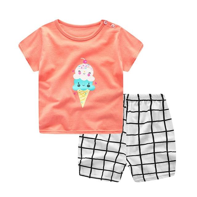 Newborn clothing sets summer baby clothes for boys & girls print set