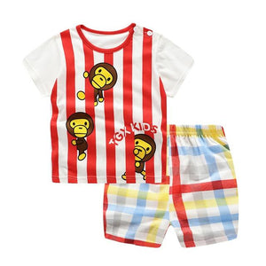 Newborn clothing sets summer baby clothes for boys & girls print set