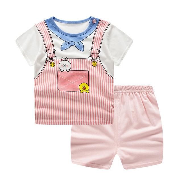 Newborn clothing sets summer baby clothes for boys & girls print set