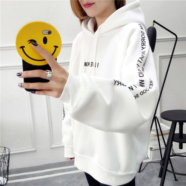 Sweatshirts Female Hoodie Pink Black Plus Size Sweatshirt Hoodies Women Long Sleeve Hoody For Women Autumn Hooded Sweatshirt