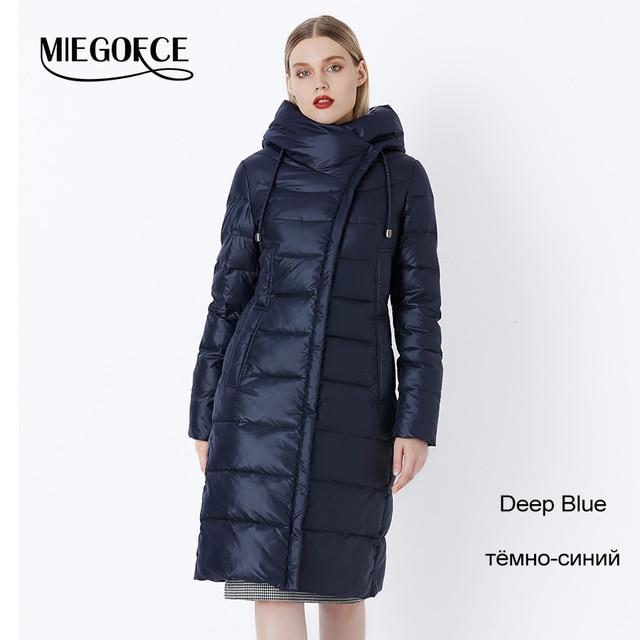 MIEGOFCE 2019 Coat Jacket Winter Women's Hooded Warm Parkas Bio Fluff Parka Coat Hight Quality Female New Winter Collection Hot