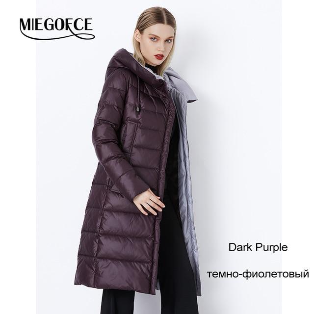 MIEGOFCE 2019 Coat Jacket Winter Women's Hooded Warm Parkas Bio Fluff Parka Coat Hight Quality Female New Winter Collection Hot