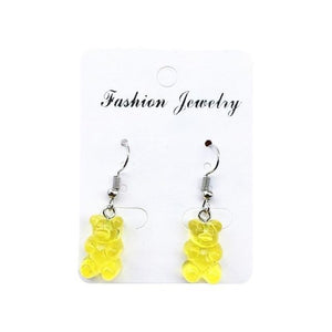 1 Pair Creative Cute Mini Gummy Bear Earrings Minimalism Cartoon Design