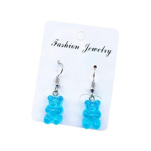 1 Pair Creative Cute Mini Gummy Bear Earrings Minimalism Cartoon Design