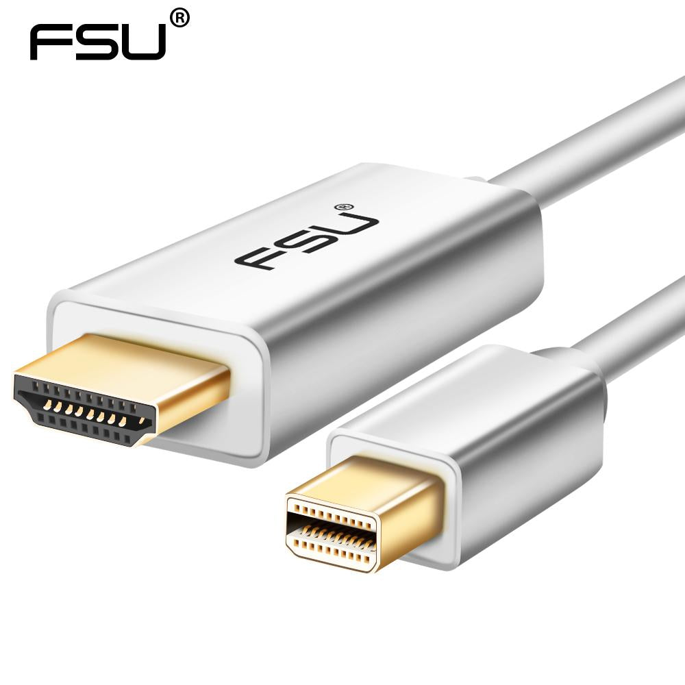 6FT 1.8M High Quality Thunderbolt Mini DisplayPort Display Port DP to HDMI Adapter Cable For Apple Mac Macbook Pro Air