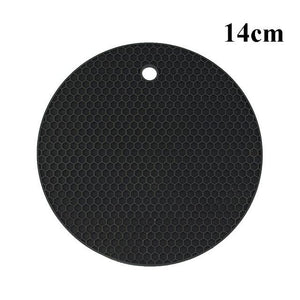 Kitchen Tools Gadgets 18/14cm Silicone Mat Heat Resistant Cup Mat Coasters Round Non-slip Table Placemat Kitchen Accessories M.