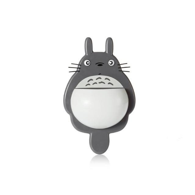 1pcs Toothbrush Wall Mount Holder Cute Totoro Sucker box Bathroom Organizer Tools Accessories