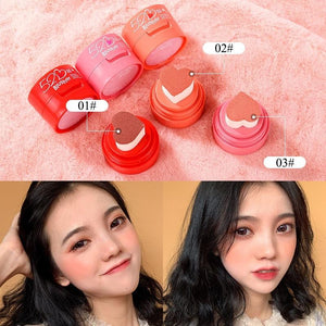 waterproof long lasting air cushion seal cream makeup palette Heart blusher