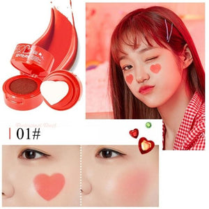 waterproof long lasting air cushion seal cream makeup palette Heart blusher