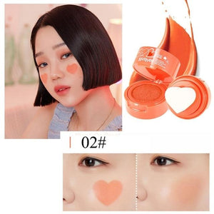 waterproof long lasting air cushion seal cream makeup palette Heart blusher