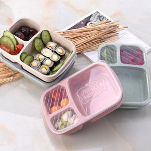 Limit 100 Hot Wheat Microwave Bento Lunch Box Picnic SuShi Fruit Food Container Storage Boxes Case Container Organizer