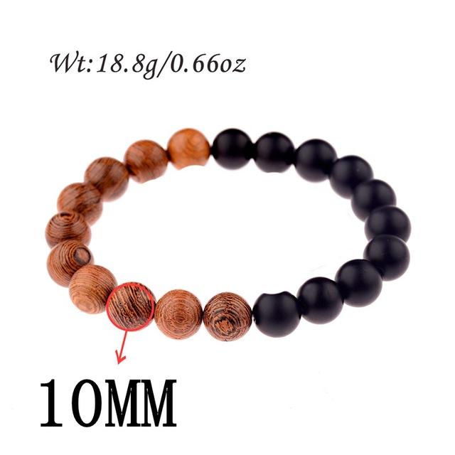 8mm New Natural Wood Beads Bracelets