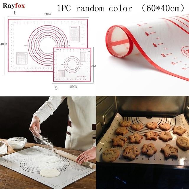 Kitchen Accessories Silicone Baking Mats Sheet Pizza Dough Non-Stick Maker Holder Pastry Cooking Tools Utensils Kitchen Gadgets