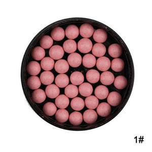 Natural Face Blush Ball Waterproof Blush Highlighter Long Lasting Pigments