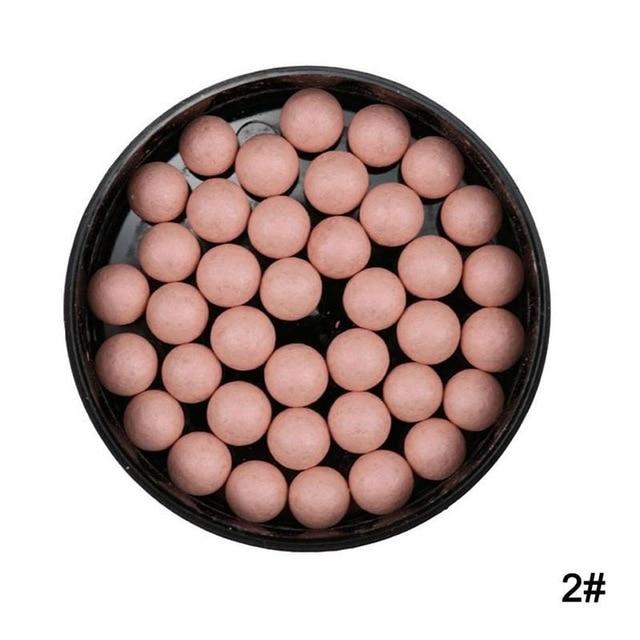 Natural Face Blush Ball Waterproof Blush Highlighter Long Lasting Pigments