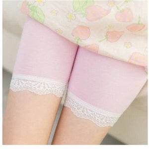 High Quality Girl Safety Shorts Pants Solid Soft Elastic Cotton Leggings