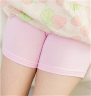 High Quality Girl Safety Shorts Pants Solid Soft Elastic Cotton Leggings