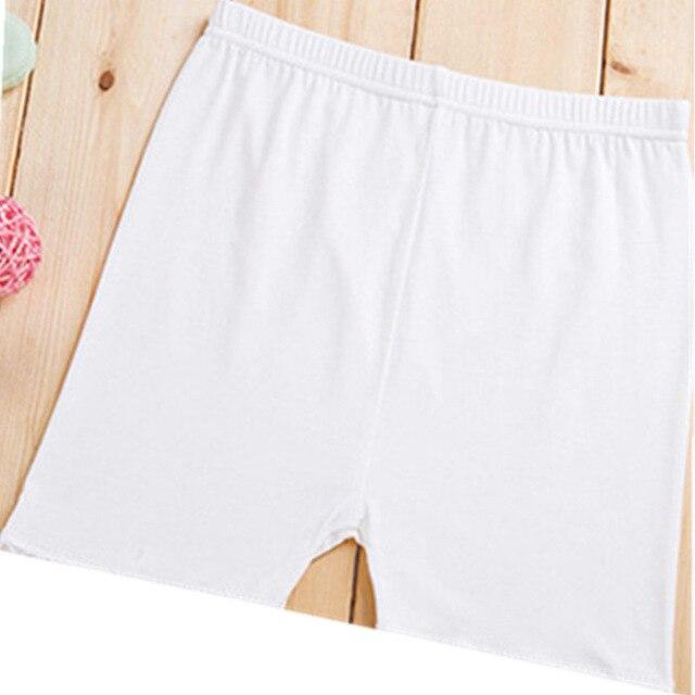 High Quality Girl Safety Shorts Pants Solid Soft Elastic Cotton Leggings