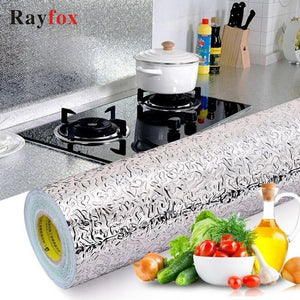 Oil Proof Kitchen Accessories Self Adhesive Aluminum Foil Kitchen Stickers Wallpapers Multipurpose For Kitchen Home Gadget Goods