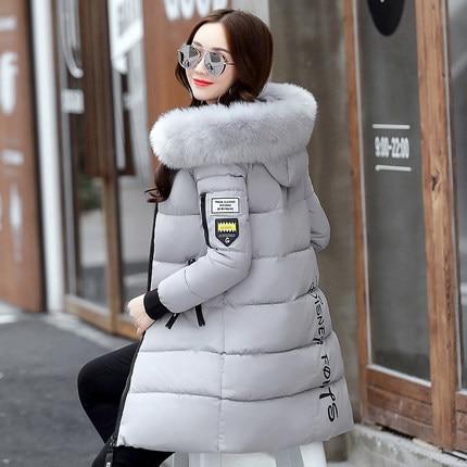 Winter Jacket Women 2019  Fashion  Fur Hooded Quilted winter coat women Warm Down Cotton Parka female jackets Plus Size YG228