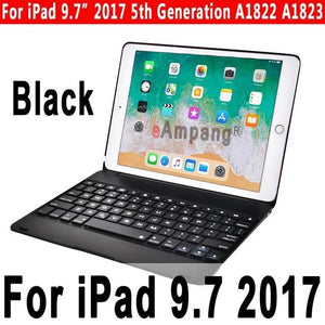 Top Flip Keyboard for Apple iPad 9.7 2017 2018 5th 6th Generation Bluetooth Keyboard Case for iPad Air 1 2 5 6 Pro 9.7 Cover