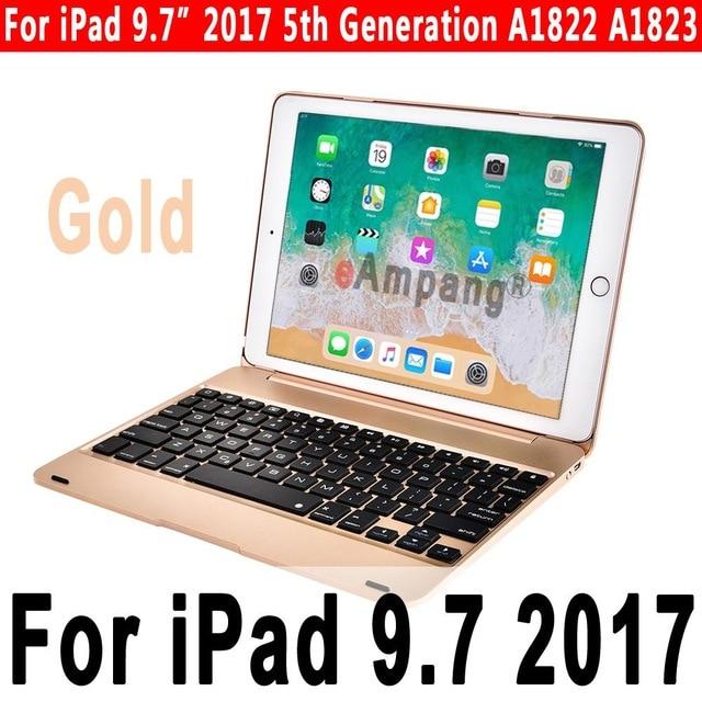 Top Flip Keyboard for Apple iPad 9.7 2017 2018 5th 6th Generation Bluetooth Keyboard Case for iPad Air 1 2 5 6 Pro 9.7 Cover