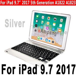 Top Flip Keyboard for Apple iPad 9.7 2017 2018 5th 6th Generation Bluetooth Keyboard Case for iPad Air 1 2 5 6 Pro 9.7 Cover