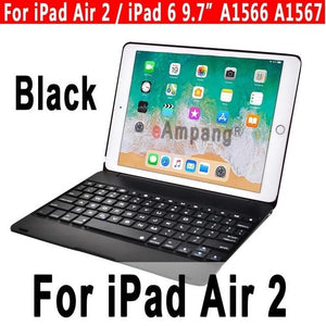 Top Flip Keyboard for Apple iPad 9.7 2017 2018 5th 6th Generation Bluetooth Keyboard Case for iPad Air 1 2 5 6 Pro 9.7 Cover