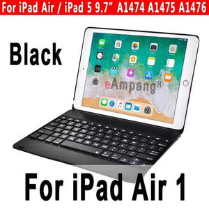 Top Flip Keyboard for Apple iPad 9.7 2017 2018 5th 6th Generation Bluetooth Keyboard Case for iPad Air 1 2 5 6 Pro 9.7 Cover