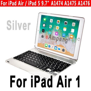 Top Flip Keyboard for Apple iPad 9.7 2017 2018 5th 6th Generation Bluetooth Keyboard Case for iPad Air 1 2 5 6 Pro 9.7 Cover