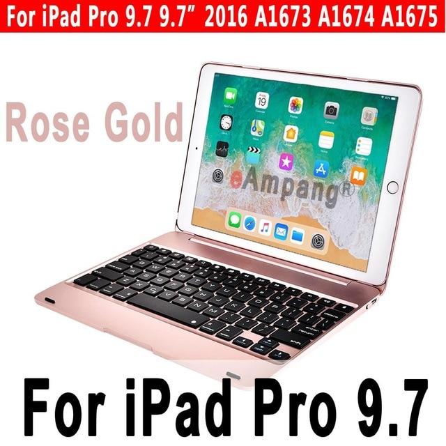 Top Flip Keyboard for Apple iPad 9.7 2017 2018 5th 6th Generation Bluetooth Keyboard Case for iPad Air 1 2 5 6 Pro 9.7 Cover