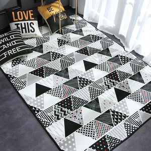 Nordic Modern Carpet Polyester Rug and Carpets for Living Room Floor Child Kids Play Mat Bedroom Bathroom Home Door Mat alfombra