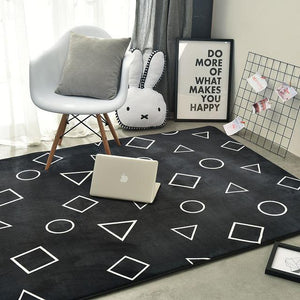 Nordic Modern Carpet Polyester Rug and Carpets for Living Room Floor Child Kids Play Mat Bedroom Bathroom Home Door Mat alfombra