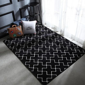 Nordic Modern Carpet Polyester Rug and Carpets for Living Room Floor Child Kids Play Mat Bedroom Bathroom Home Door Mat alfombra