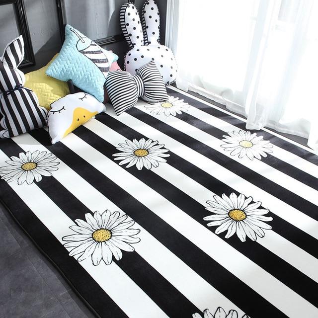 Nordic Modern Carpet Polyester Rug and Carpets for Living Room Floor Child Kids Play Mat Bedroom Bathroom Home Door Mat alfombra