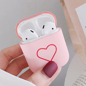 fashion LOVE Hard Case For Apple AirPods Case Wireless Bluetooth Earphone Protective Cover For Airpods Accessories Charging Box