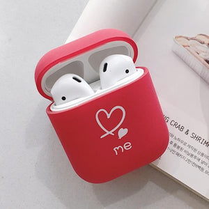 fashion LOVE Hard Case For Apple AirPods Case Wireless Bluetooth Earphone Protective Cover For Airpods Accessories Charging Box