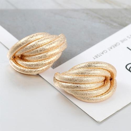 Flashbuy Gold Silver Alloy Drop Earrings For Women Exaggeration Earrings