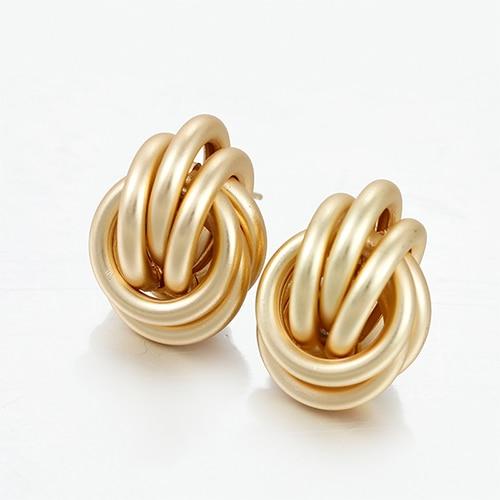 Flashbuy Gold Silver Alloy Drop Earrings For Women Exaggeration Earrings