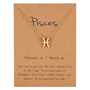 Female Elegant Star Zodiac Sign 12 Constellation Necklaces