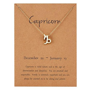 Female Elegant Star Zodiac Sign 12 Constellation Necklaces