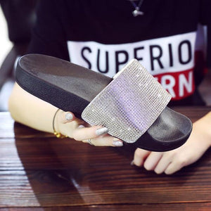 Rhinestone Women Slippers Summer Slides Women Flip Flops