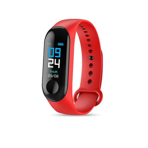 M3 Smart Bracelet Band Fitness Tracker Heart Rate Blood Pressure Messages Reminder Color Screen Waterproof Sport Wristband