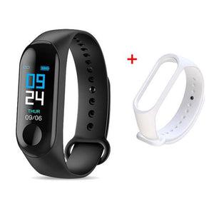 M3 Smart Bracelet Band Fitness Tracker Heart Rate Blood Pressure Messages Reminder Color Screen Waterproof Sport Wristband